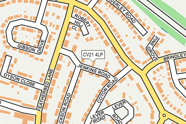 CV21 4LP map - OS OpenMap – Local (Ordnance Survey)