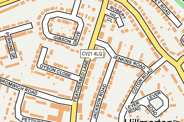 CV21 4LQ map - OS OpenMap – Local (Ordnance Survey)