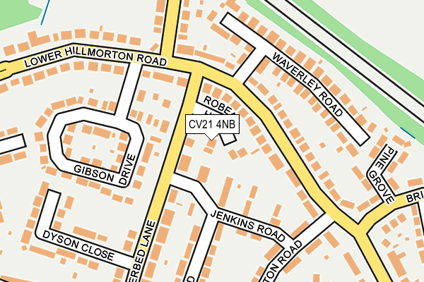CV21 4NB map - OS OpenMap – Local (Ordnance Survey)