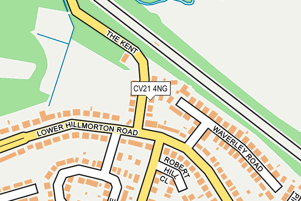 CV21 4NG map - OS OpenMap – Local (Ordnance Survey)