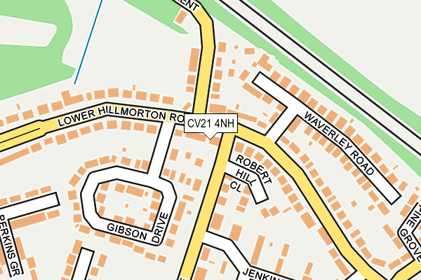 CV21 4NH map - OS OpenMap – Local (Ordnance Survey)
