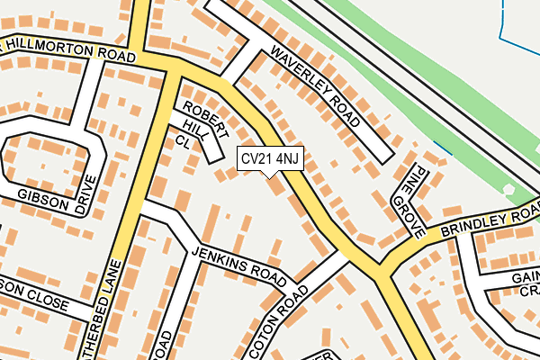 CV21 4NJ map - OS OpenMap – Local (Ordnance Survey)