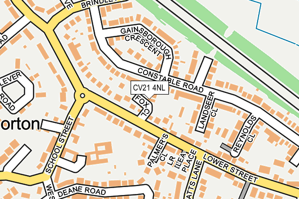 CV21 4NL map - OS OpenMap – Local (Ordnance Survey)