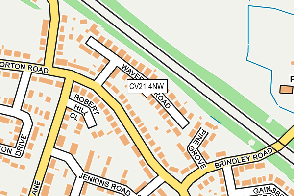 CV21 4NW map - OS OpenMap – Local (Ordnance Survey)