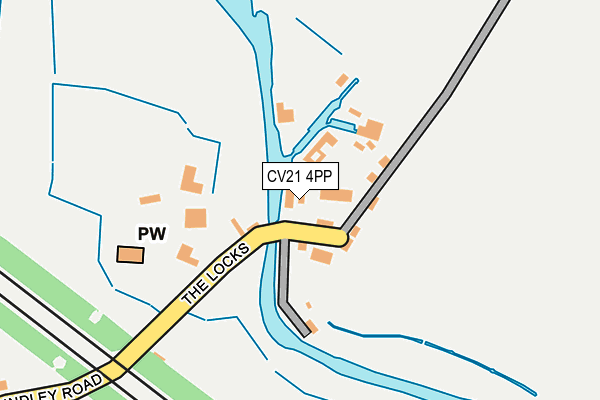 CV21 4PP map - OS OpenMap – Local (Ordnance Survey)