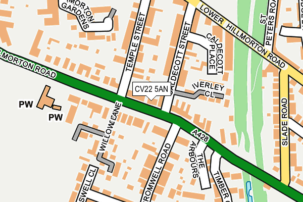 CV22 5AN map - OS OpenMap – Local (Ordnance Survey)