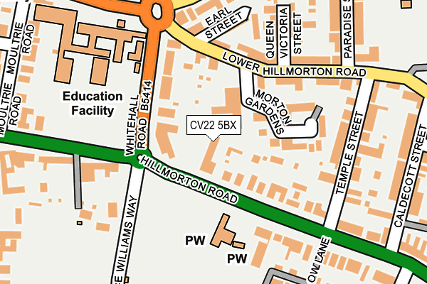 CV22 5BX map - OS OpenMap – Local (Ordnance Survey)