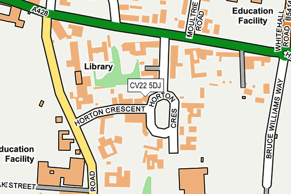 CV22 5DJ map - OS OpenMap – Local (Ordnance Survey)