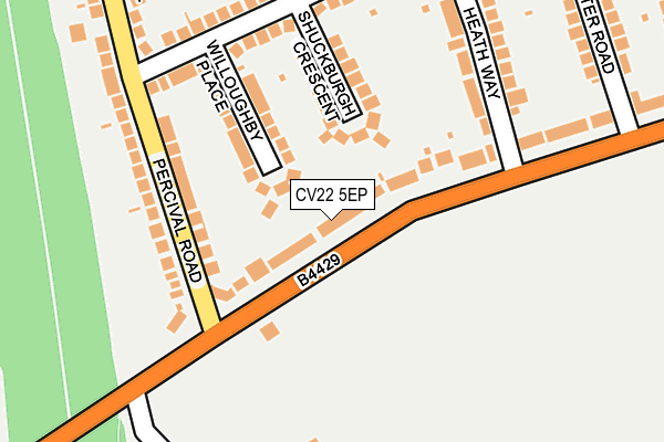 CV22 5EP map - OS OpenMap – Local (Ordnance Survey)