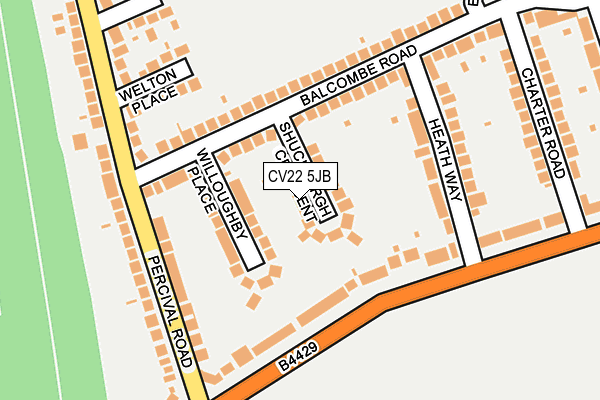 CV22 5JB map - OS OpenMap – Local (Ordnance Survey)
