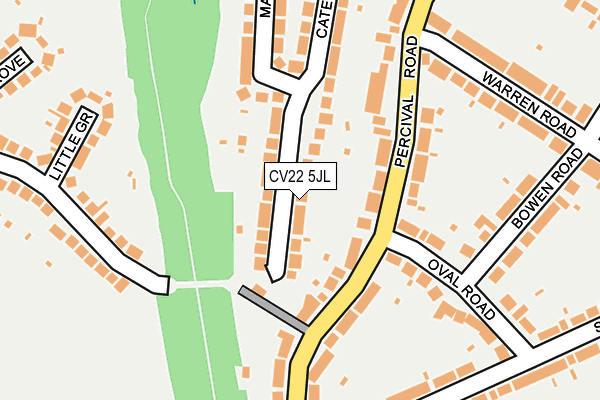 CV22 5JL map - OS OpenMap – Local (Ordnance Survey)