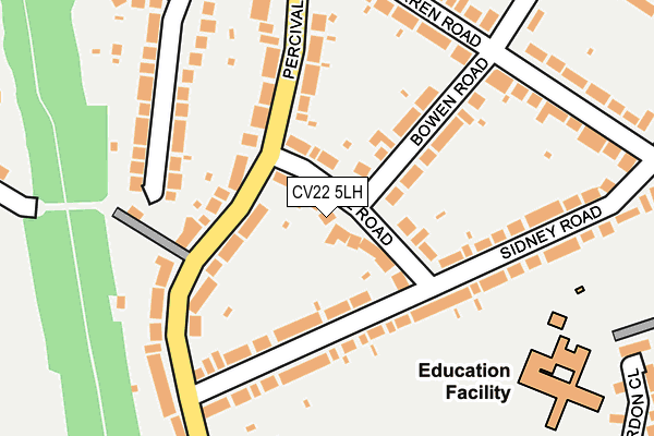 CV22 5LH map - OS OpenMap – Local (Ordnance Survey)