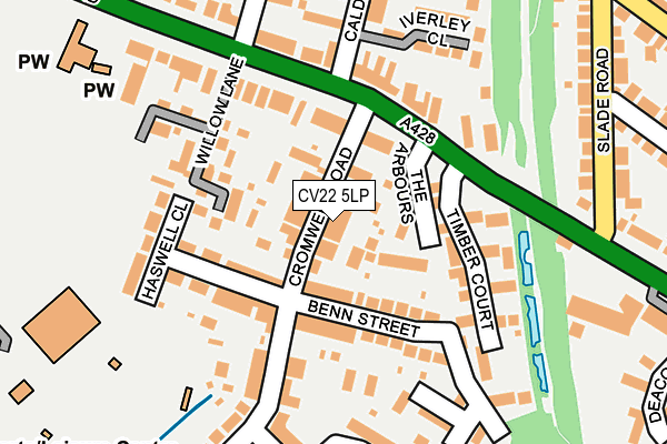 CV22 5LP map - OS OpenMap – Local (Ordnance Survey)
