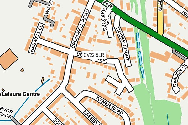 CV22 5LR map - OS OpenMap – Local (Ordnance Survey)