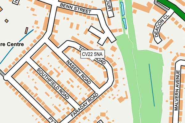 CV22 5NA map - OS OpenMap – Local (Ordnance Survey)