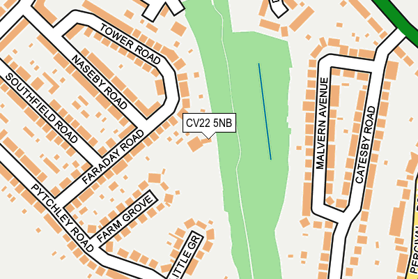 CV22 5NB map - OS OpenMap – Local (Ordnance Survey)