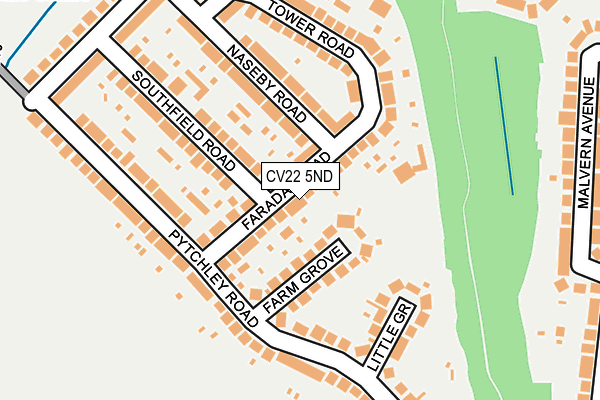 CV22 5ND map - OS OpenMap – Local (Ordnance Survey)
