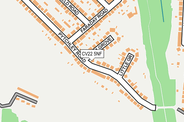CV22 5NF map - OS OpenMap – Local (Ordnance Survey)