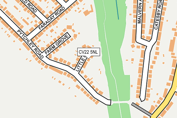 CV22 5NL map - OS OpenMap – Local (Ordnance Survey)