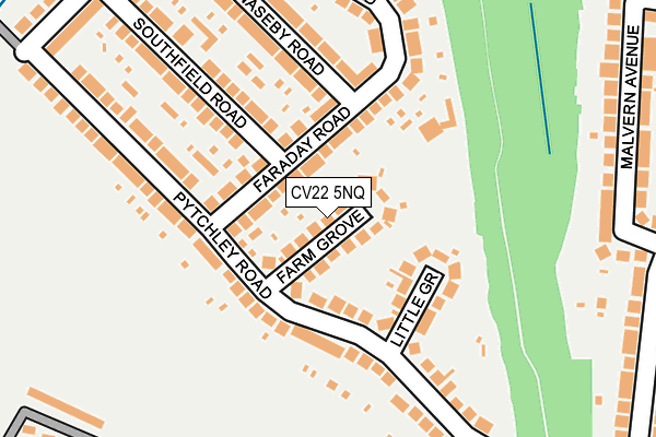 CV22 5NQ map - OS OpenMap – Local (Ordnance Survey)