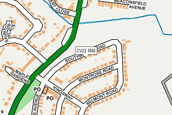 CV22 5NS map - OS OpenMap – Local (Ordnance Survey)