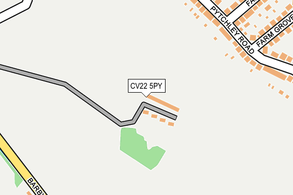 CV22 5PY map - OS OpenMap – Local (Ordnance Survey)