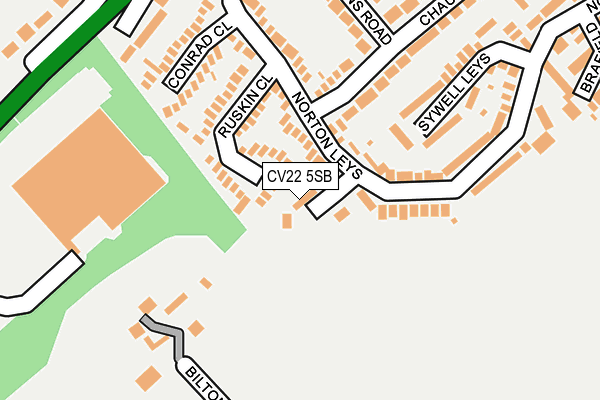 CV22 5SB map - OS OpenMap – Local (Ordnance Survey)