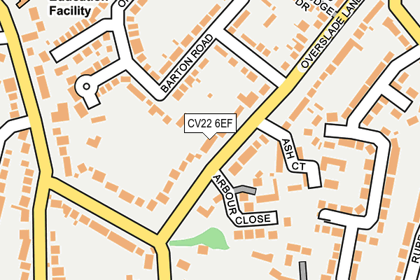CV22 6EF map - OS OpenMap – Local (Ordnance Survey)