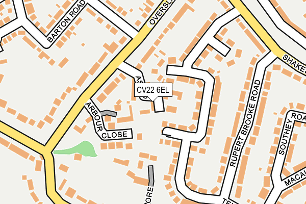 CV22 6EL map - OS OpenMap – Local (Ordnance Survey)