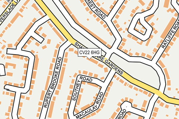 CV22 6HG map - OS OpenMap – Local (Ordnance Survey)
