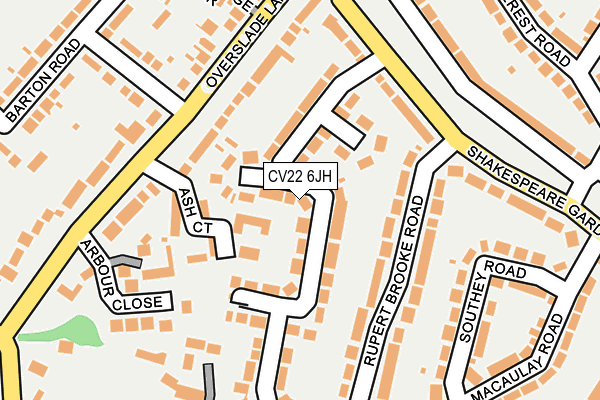 CV22 6JH map - OS OpenMap – Local (Ordnance Survey)