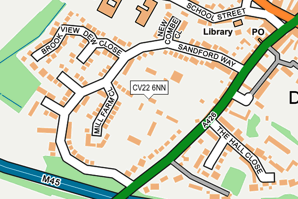 CV22 6NN map - OS OpenMap – Local (Ordnance Survey)