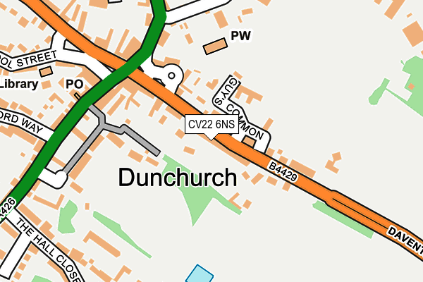 Map of CUPPA DUNCHURCH LTD at local scale