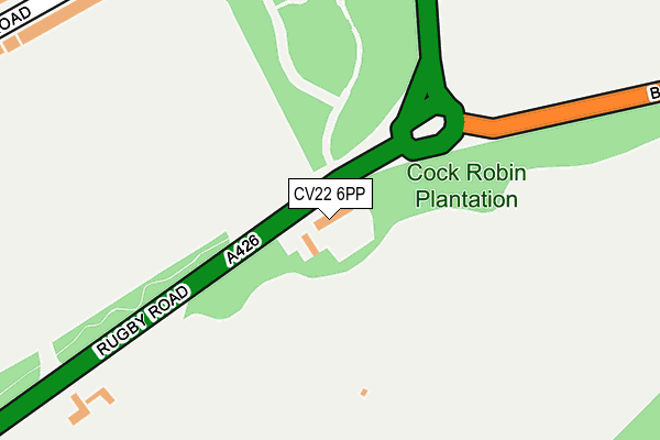Map of COCK ROBIN RESIDENTS LIMITED at local scale