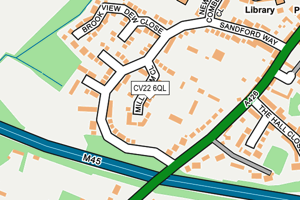 CV22 6QL map - OS OpenMap – Local (Ordnance Survey)