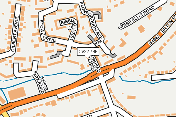 CV22 7BF map - OS OpenMap – Local (Ordnance Survey)