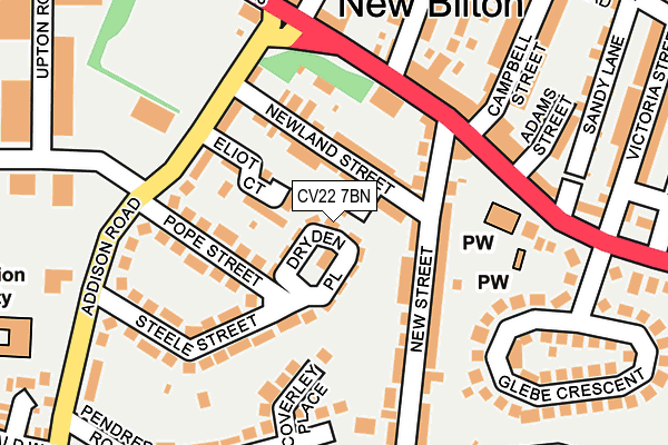 CV22 7BN map - OS OpenMap – Local (Ordnance Survey)