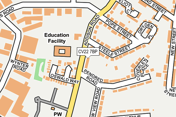 CV22 7BP map - OS OpenMap – Local (Ordnance Survey)