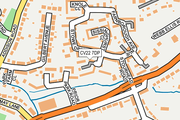CV22 7DP map - OS OpenMap – Local (Ordnance Survey)