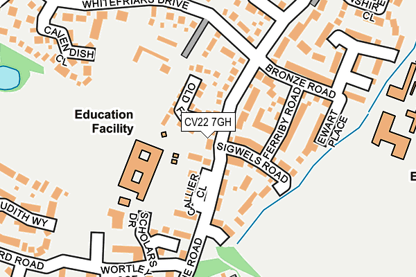 CV22 7GH map - OS OpenMap – Local (Ordnance Survey)