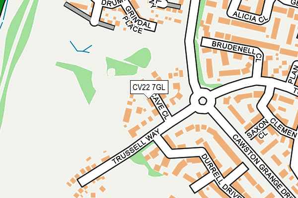 CV22 7GL map - OS OpenMap – Local (Ordnance Survey)