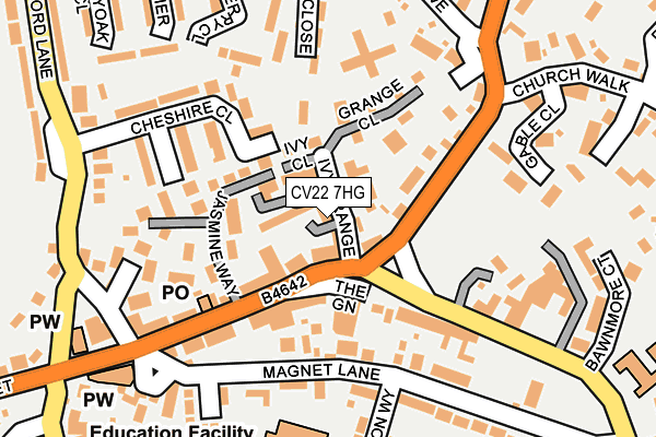 CV22 7HG map - OS OpenMap – Local (Ordnance Survey)