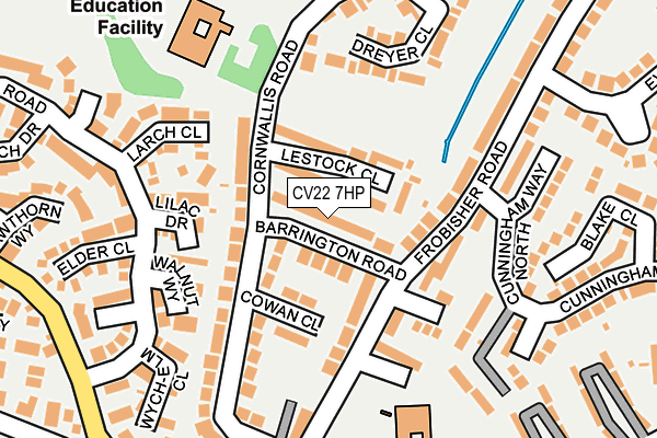 CV22 7HP map - OS OpenMap – Local (Ordnance Survey)
