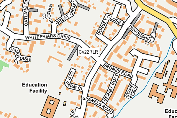 CV22 7LR map - OS OpenMap – Local (Ordnance Survey)