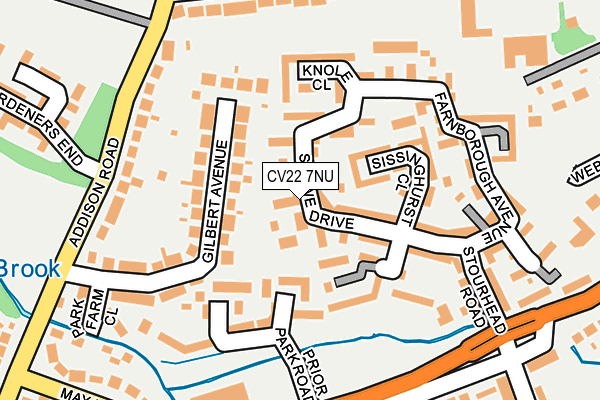 CV22 7NU map - OS OpenMap – Local (Ordnance Survey)