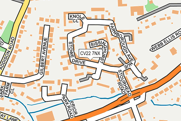 CV22 7NX map - OS OpenMap – Local (Ordnance Survey)