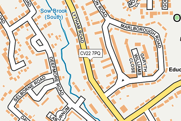 CV22 7PQ map - OS OpenMap – Local (Ordnance Survey)