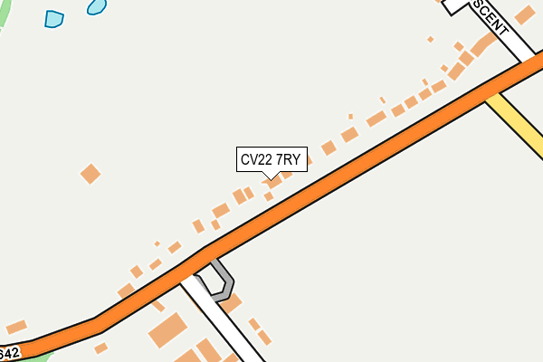CV22 7RY map - OS OpenMap – Local (Ordnance Survey)
