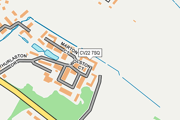 CV22 7SQ map - OS OpenMap – Local (Ordnance Survey)