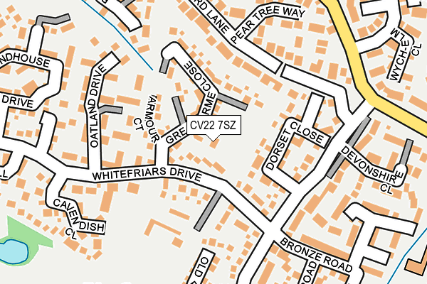 CV22 7SZ map - OS OpenMap – Local (Ordnance Survey)